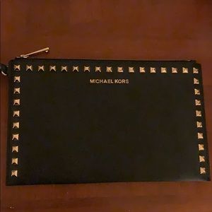 Michael Kors - Gold Rock Studded clutch/wristlet